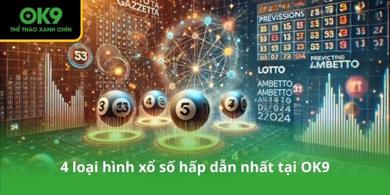 4 loại hình xổ số hấp dẫn nhất tại OK9